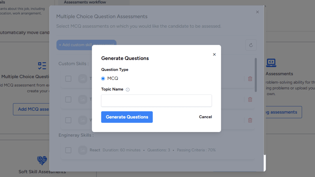 Generate From Topic Feature Screenshot